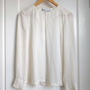 & Other Stories Sheer Off-White Blouse - 36